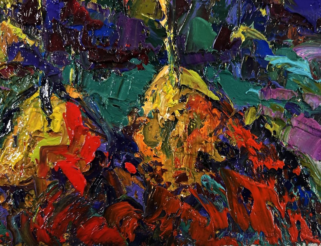 Oil painting Silence shining with a silver sky Oksana Ivanyuk - 5