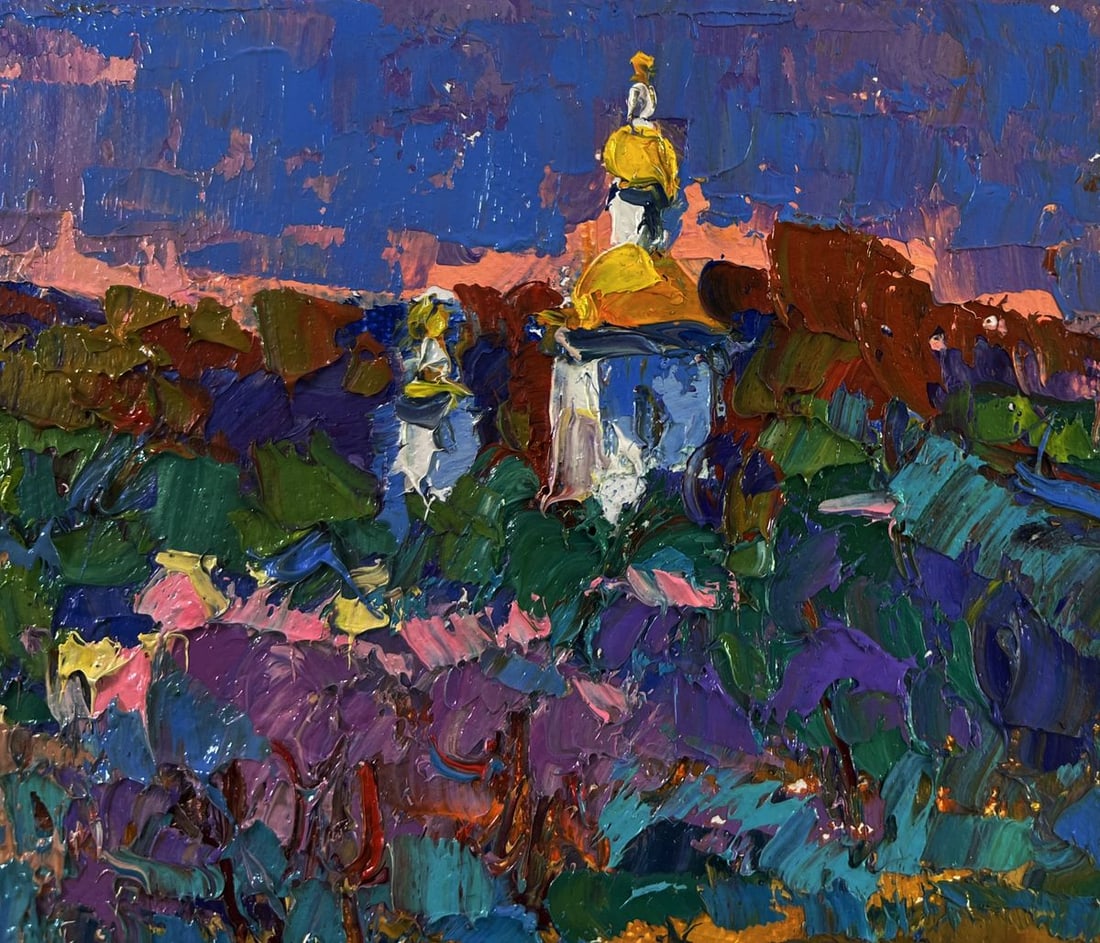 Oil painting Melody through the rural silence Oksana Ivanyuk - 4