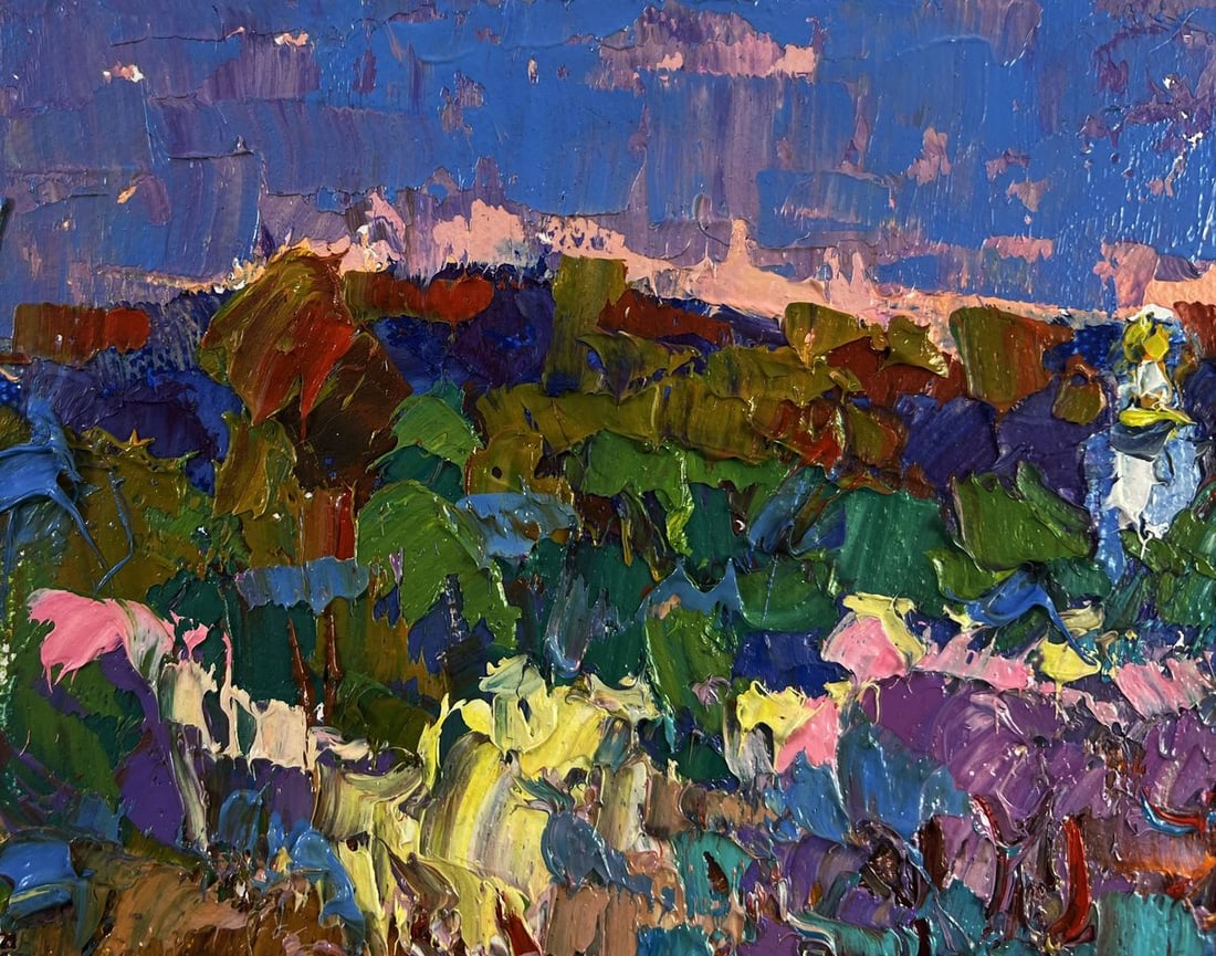 Oil painting Melody through the rural silence Oksana Ivanyuk - 6