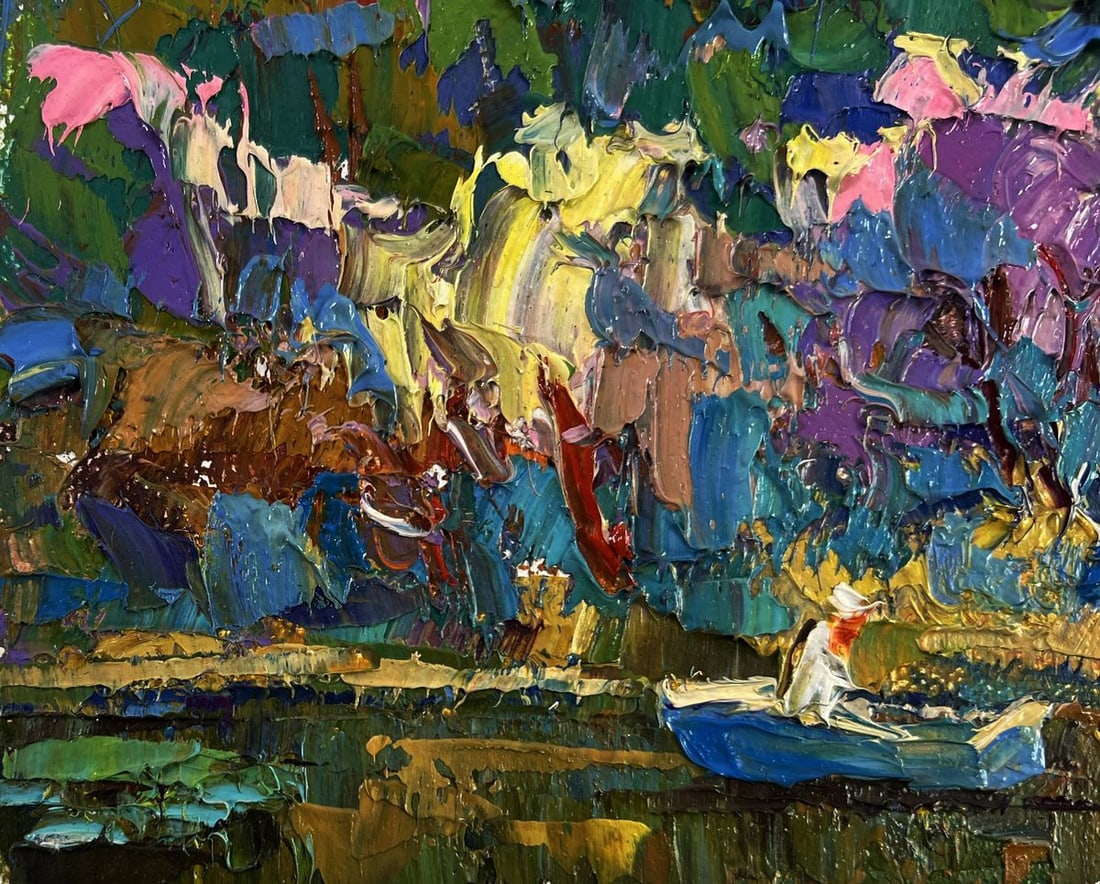 Oil painting Melody through the rural silence Oksana Ivanyuk - 7