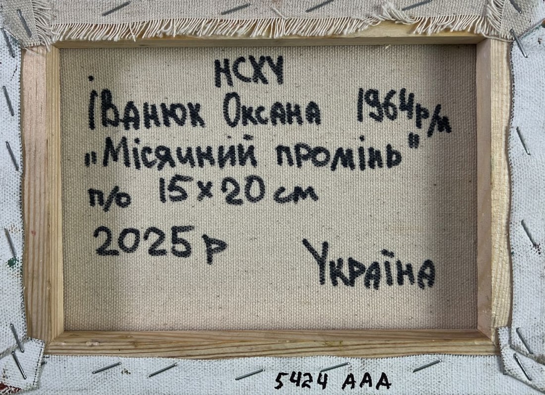 Oil painting Night tale in silver reflections Oksana Ivanyuk - 8