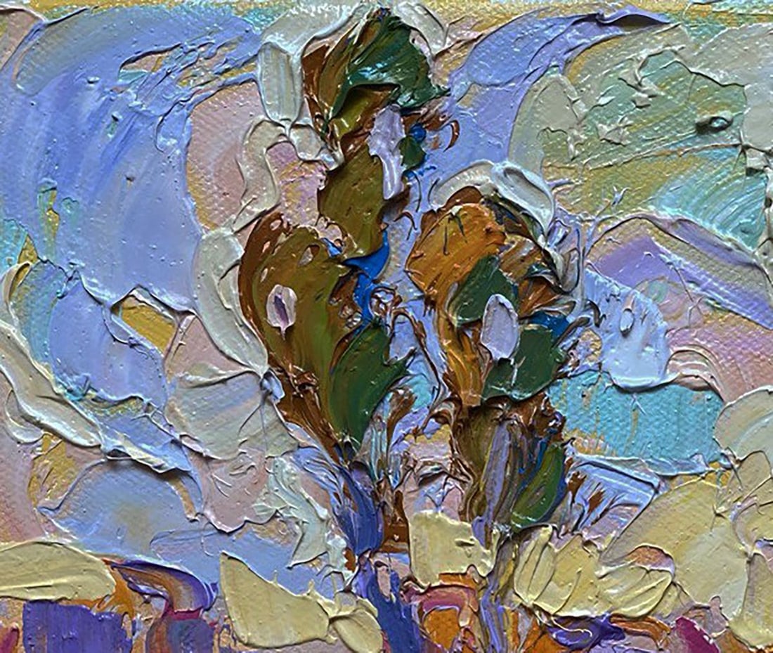 Oil painting Yellow sunset in the field Oleksiy Ivanyuk - 7