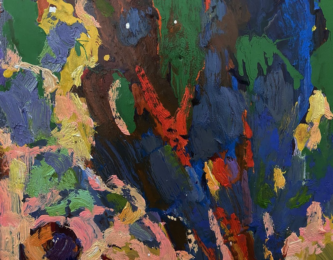 Oil painting Winter evening Oleksiy Ivanyuk - 4