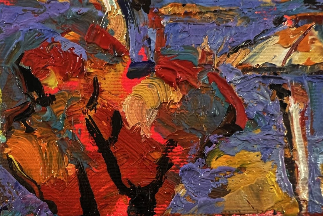 Oil painting Evening over the city Oleksiy Ivanyuk - 6