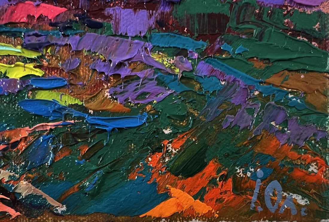 Oil painting Summer blue night Oleksiy Ivanyuk - 5