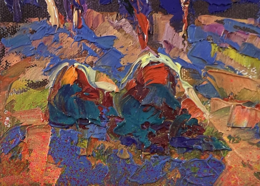 Oil painting Blue autumn night Oleksiy Ivanyuk - 6