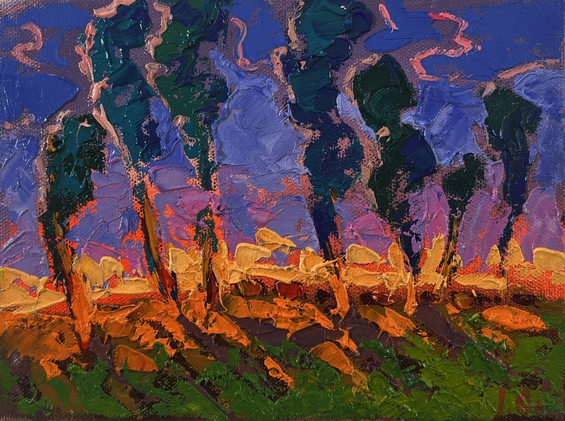 Oil painting Distant night Oleksiy Ivanyuk - 3
