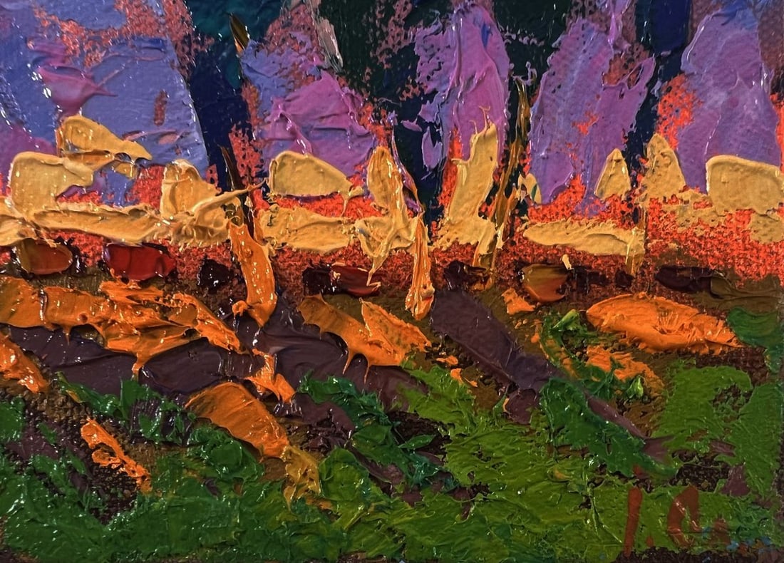 Oil painting Distant night Oleksiy Ivanyuk - 5