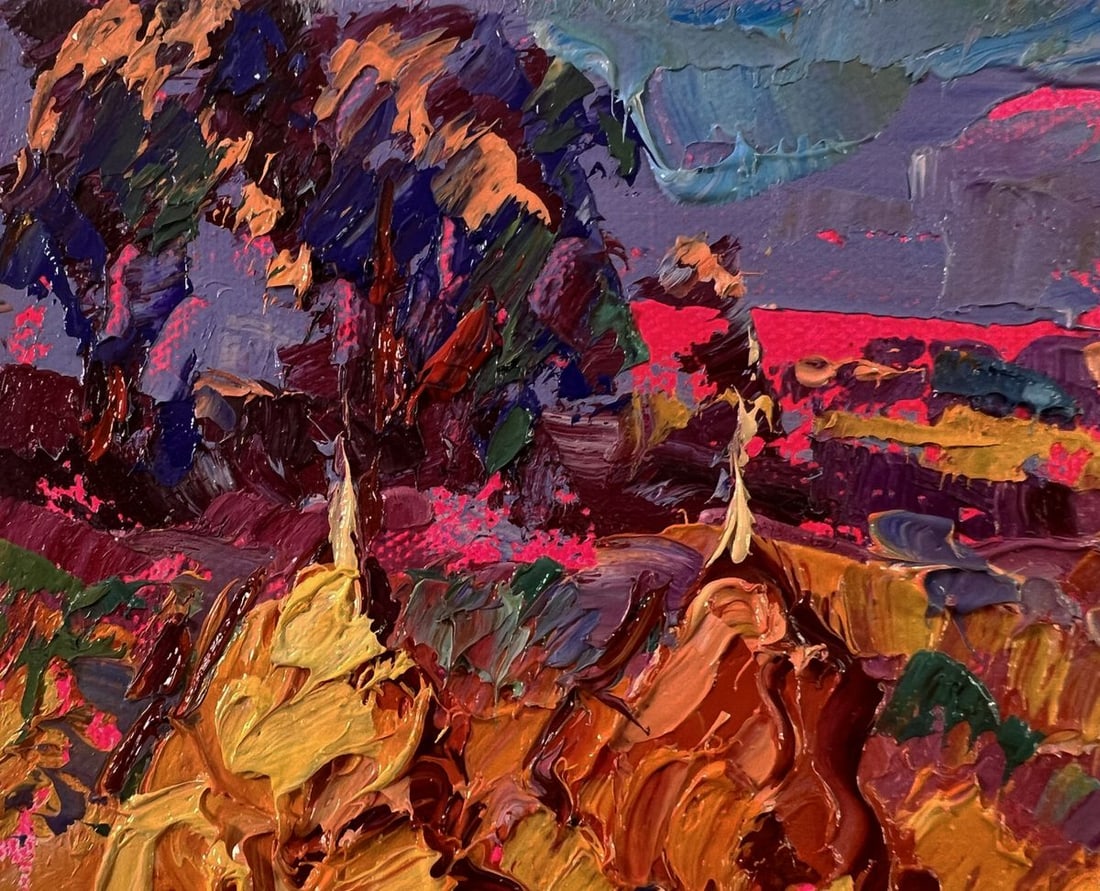 Oil painting Sunset over the field Oleksiy Ivanyuk - 7