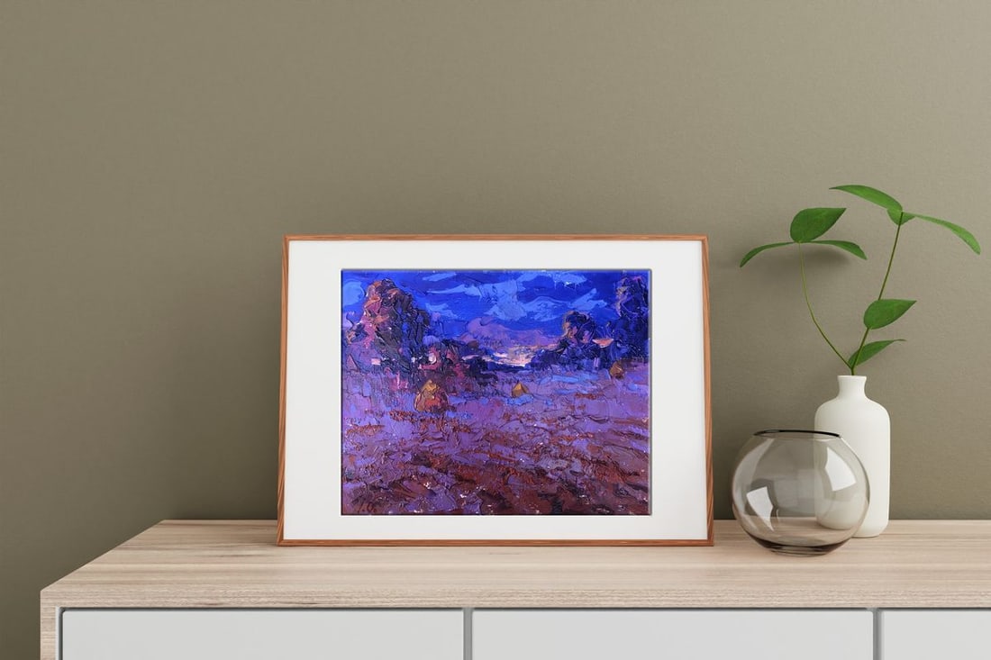 Oil painting Cold evening Kalenyuk Alex - 2