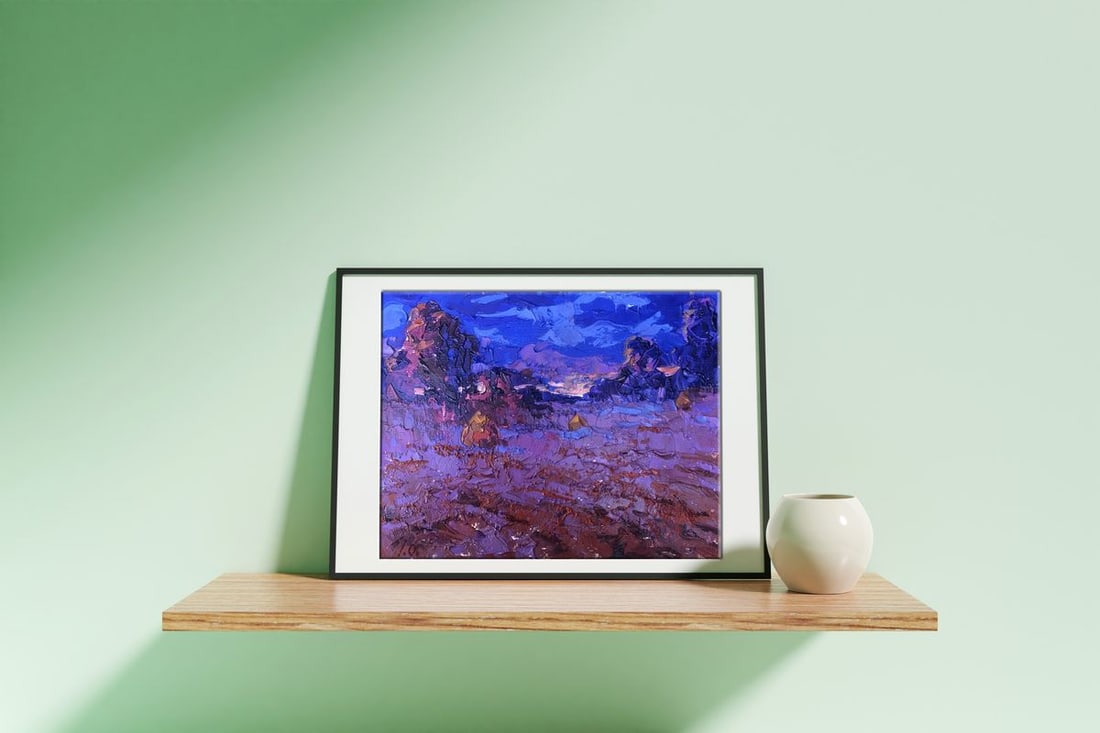 Oil painting Cold evening Kalenyuk Alex - 3