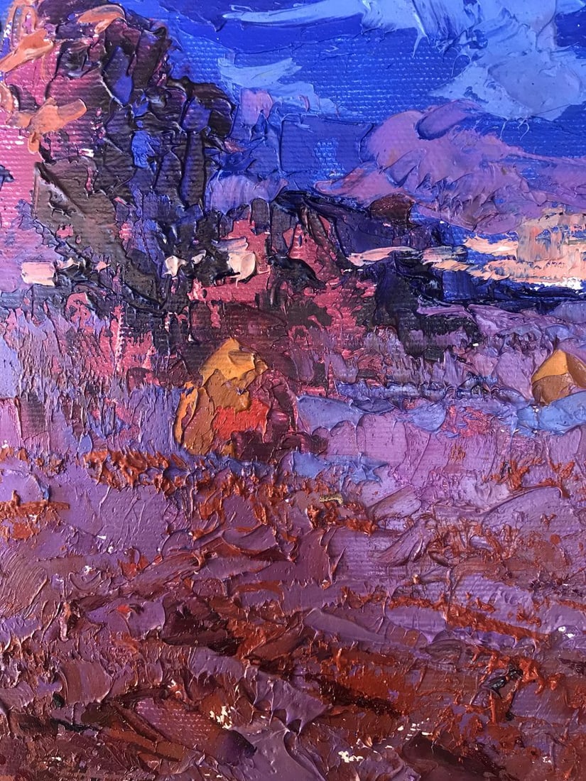 Oil painting Cold evening Kalenyuk Alex - 4