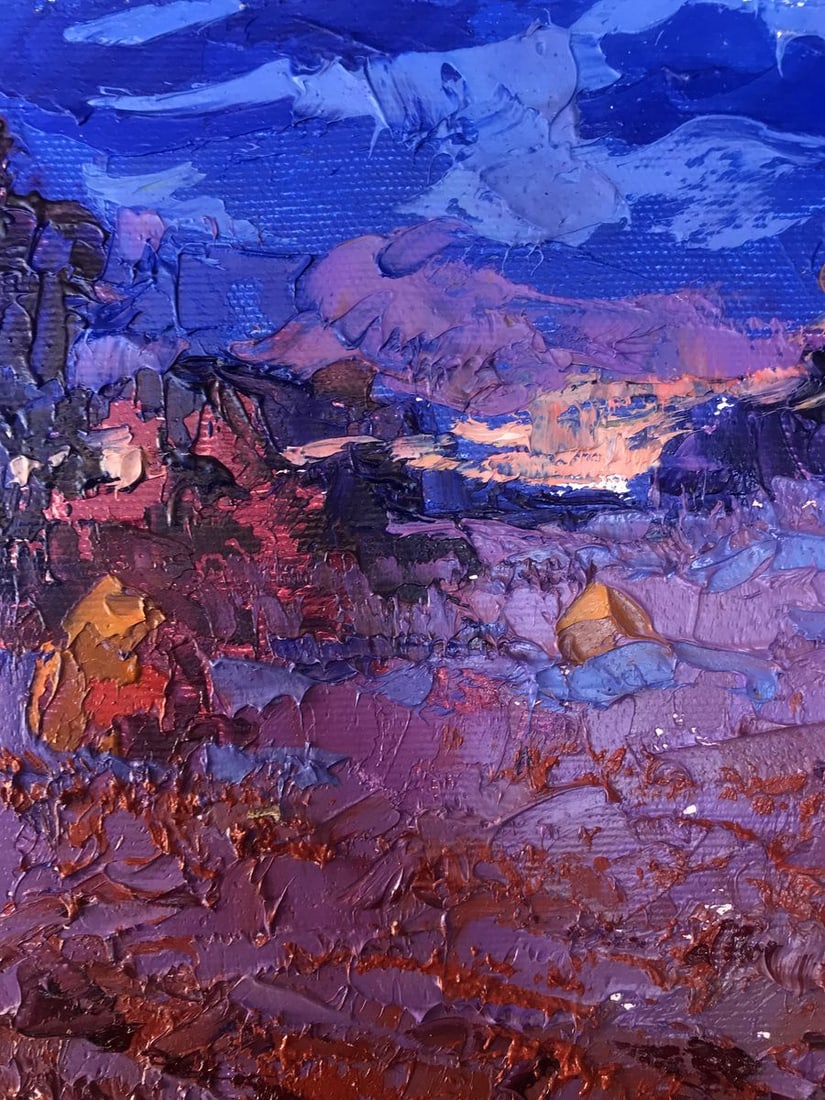 Oil painting Cold evening Kalenyuk Alex - 6