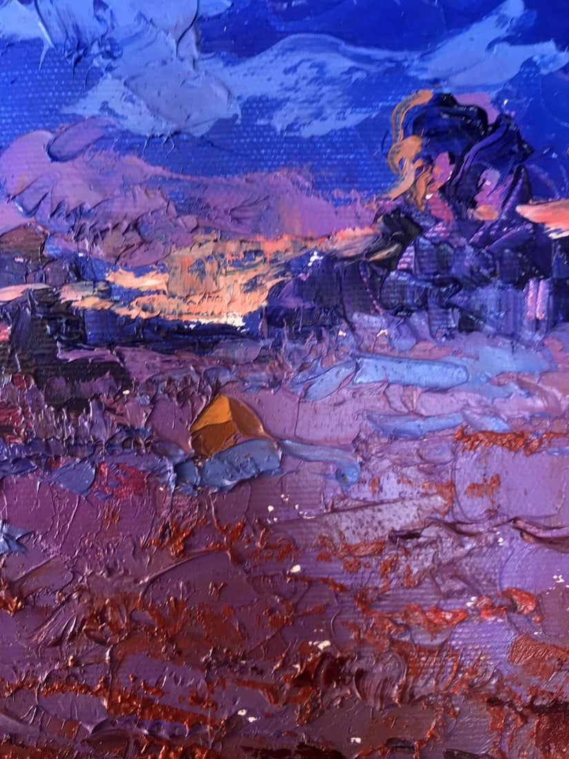 Oil painting Cold evening Kalenyuk Alex - 8