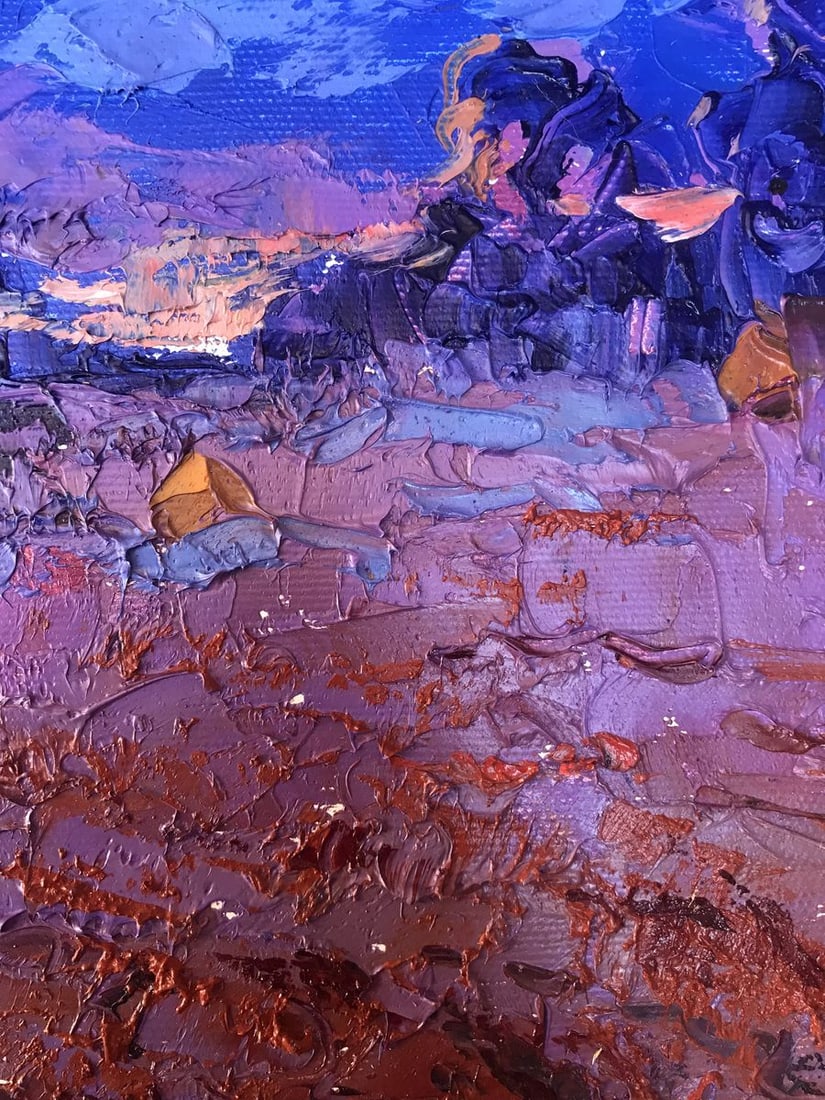 Oil painting Cold evening Kalenyuk Alex - 9