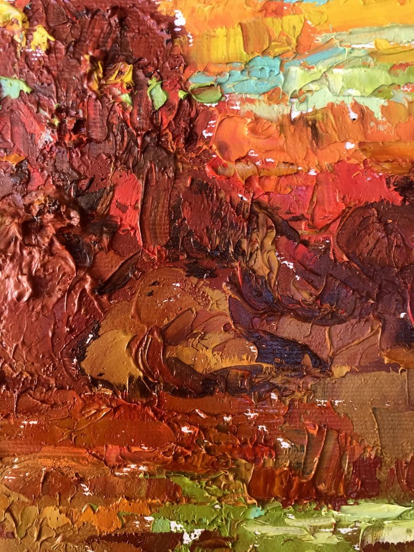 Oil painting Crimson evening Kalenyuk Alex - 7