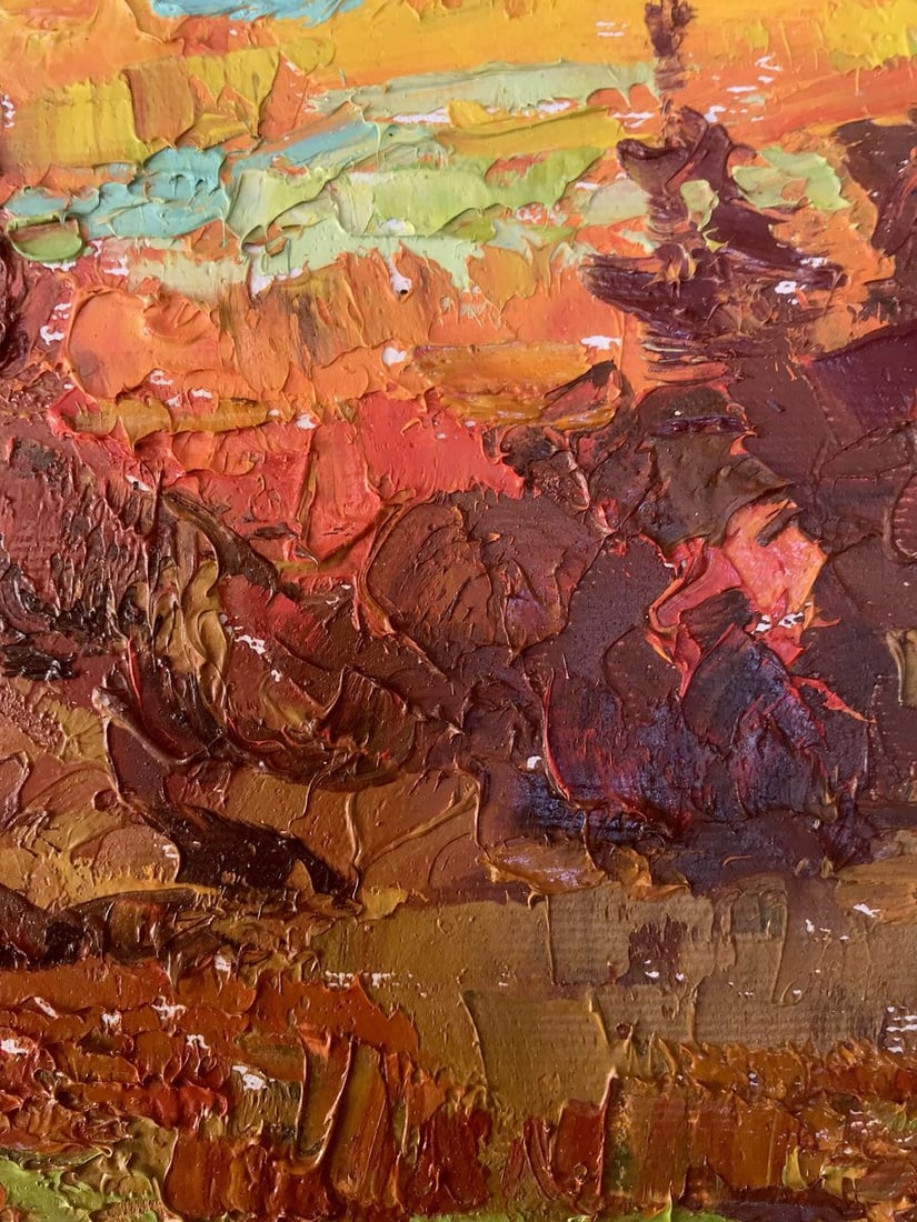 Oil painting Crimson evening Kalenyuk Alex - 9