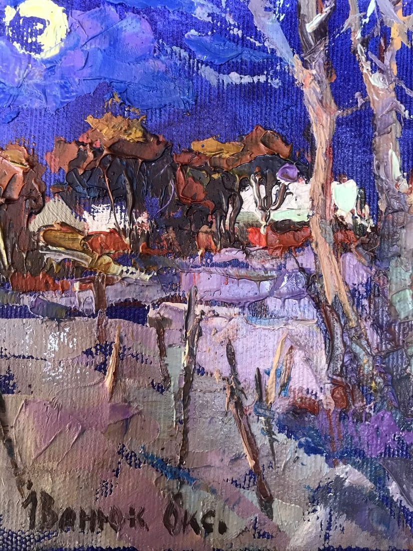 Oil painting Moonlit night Kalenyuk Oksana - 5