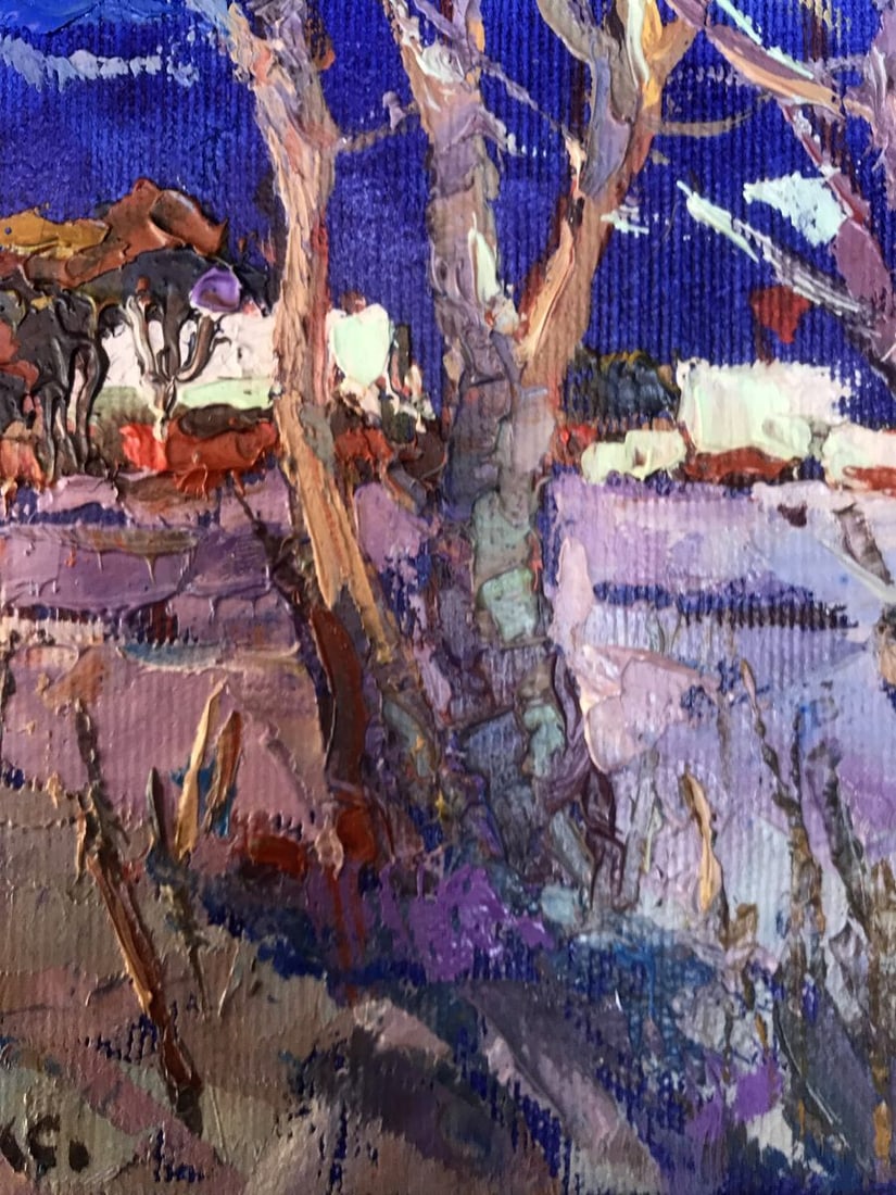 Oil painting Moonlit night Kalenyuk Oksana - 6