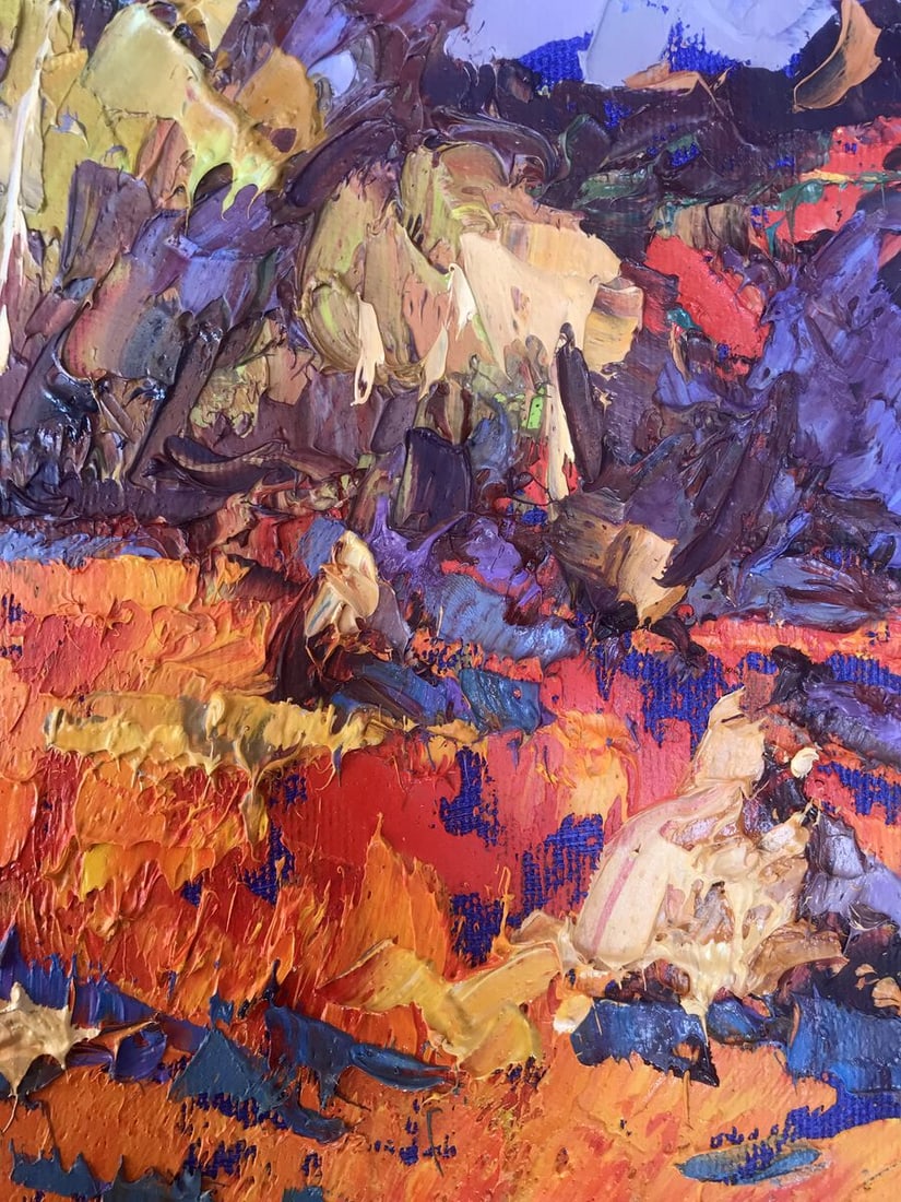 Oil painting Crimson stubble Kalenyuk Alex - 11