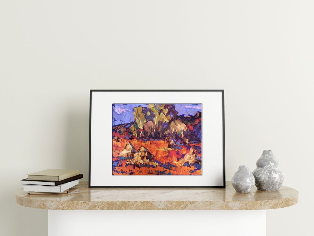 Oil painting Crimson stubble Kalenyuk Alex - 2