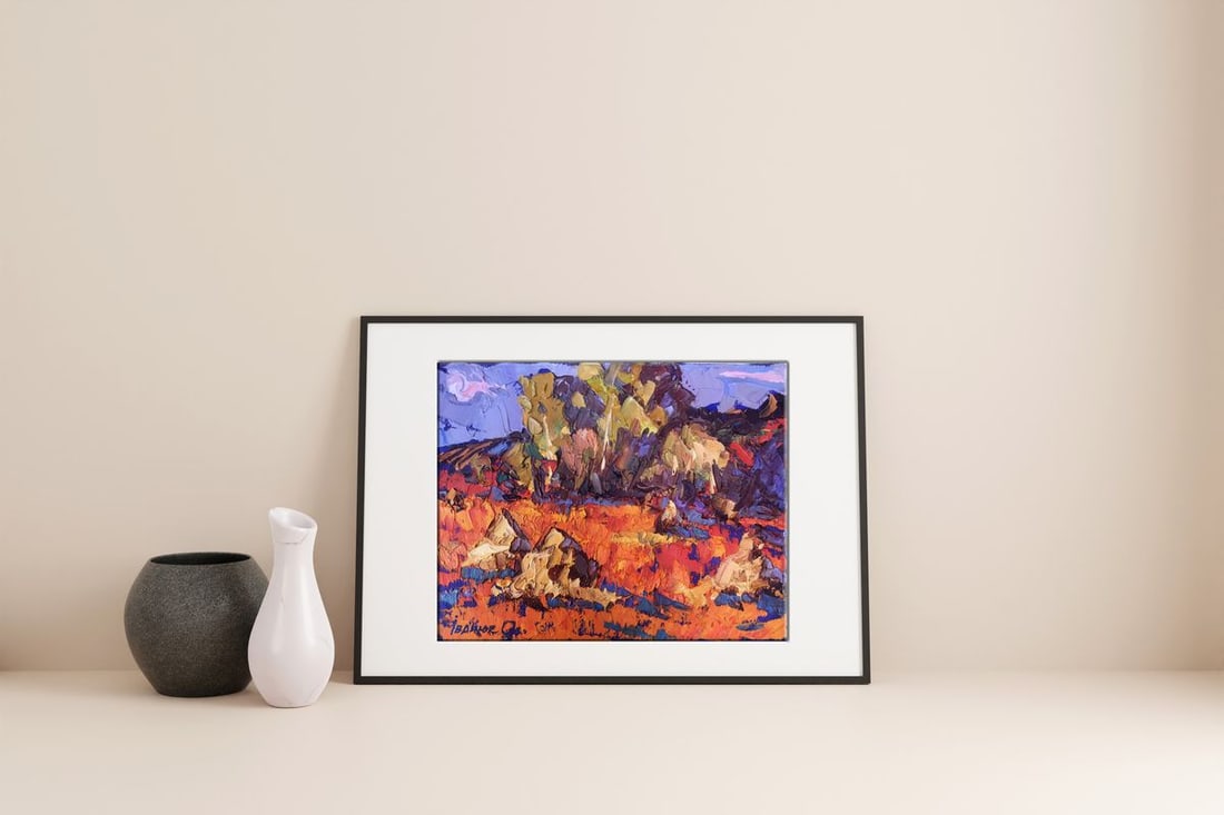 Oil painting Crimson stubble Kalenyuk Alex - 3