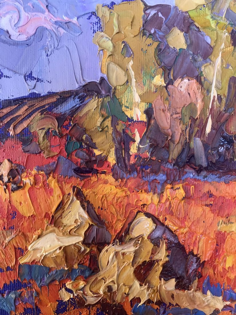 Oil painting Crimson stubble Kalenyuk Alex - 4