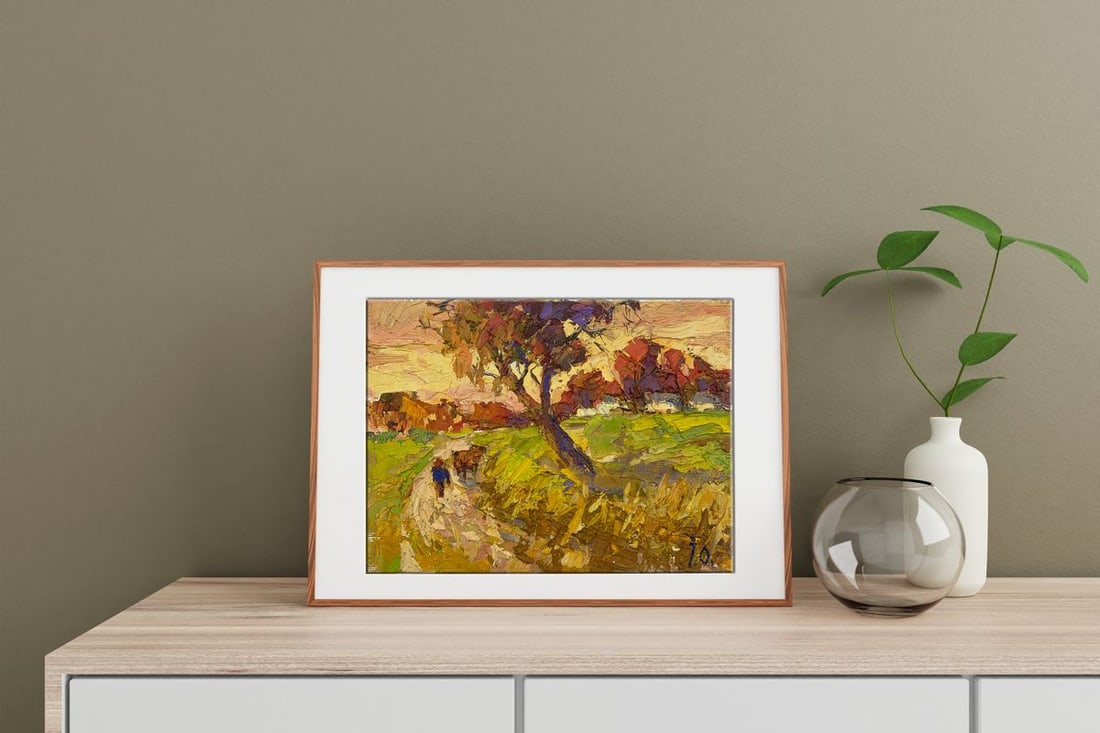 Oil painting Warm evening Kalenyuk Oksana - 2