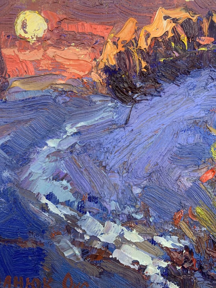 Oil painting Frosty night Kalenyuk Oksana - 4