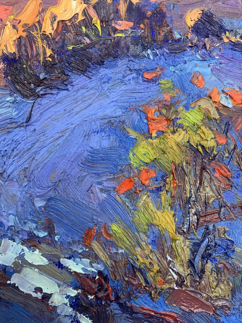 Oil painting Frosty night Kalenyuk Oksana - 7