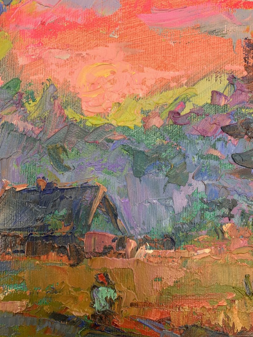 Oil painting Pink evening Kalenyuk Alex - 6