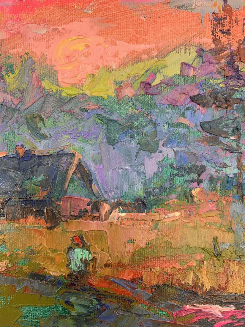 Oil painting Pink evening Kalenyuk Alex - 7