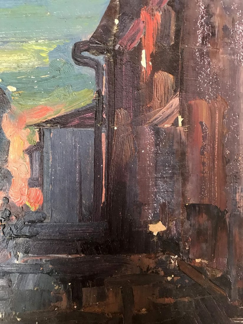 Oil painting Evening city Peter Tovpev - 10