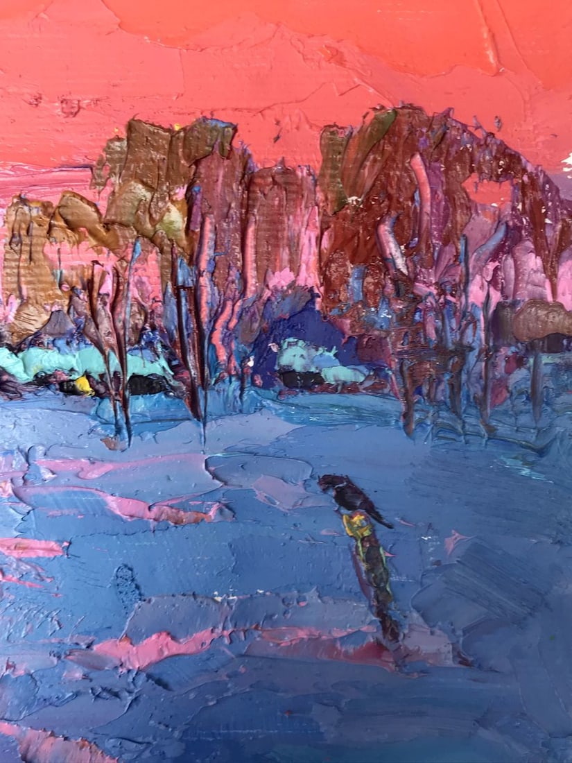 Oil painting Frosty evening Oksana Kalenyuk - 9