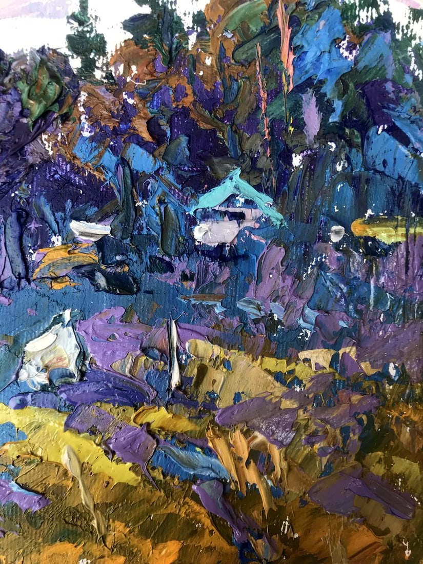 Oil painting A house from the edge Alex Kalenyuk - 11