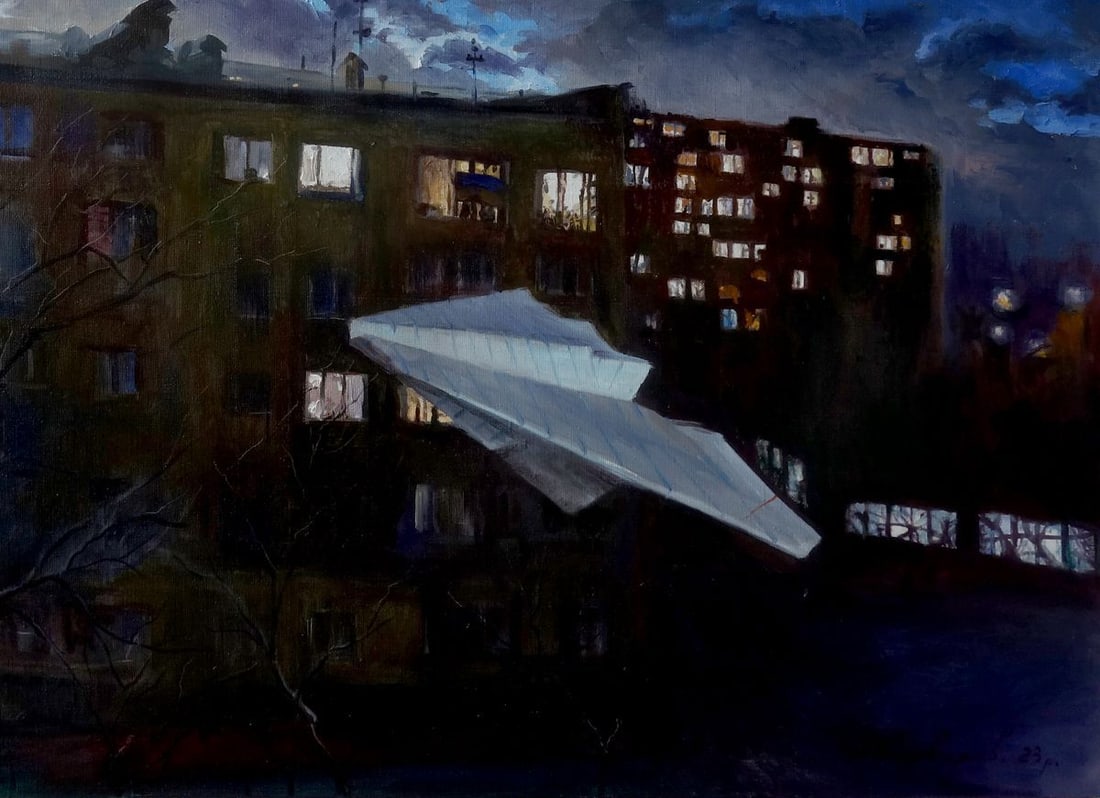 Oil painting New Year Varvarov Anatoly Viktorovich - 7