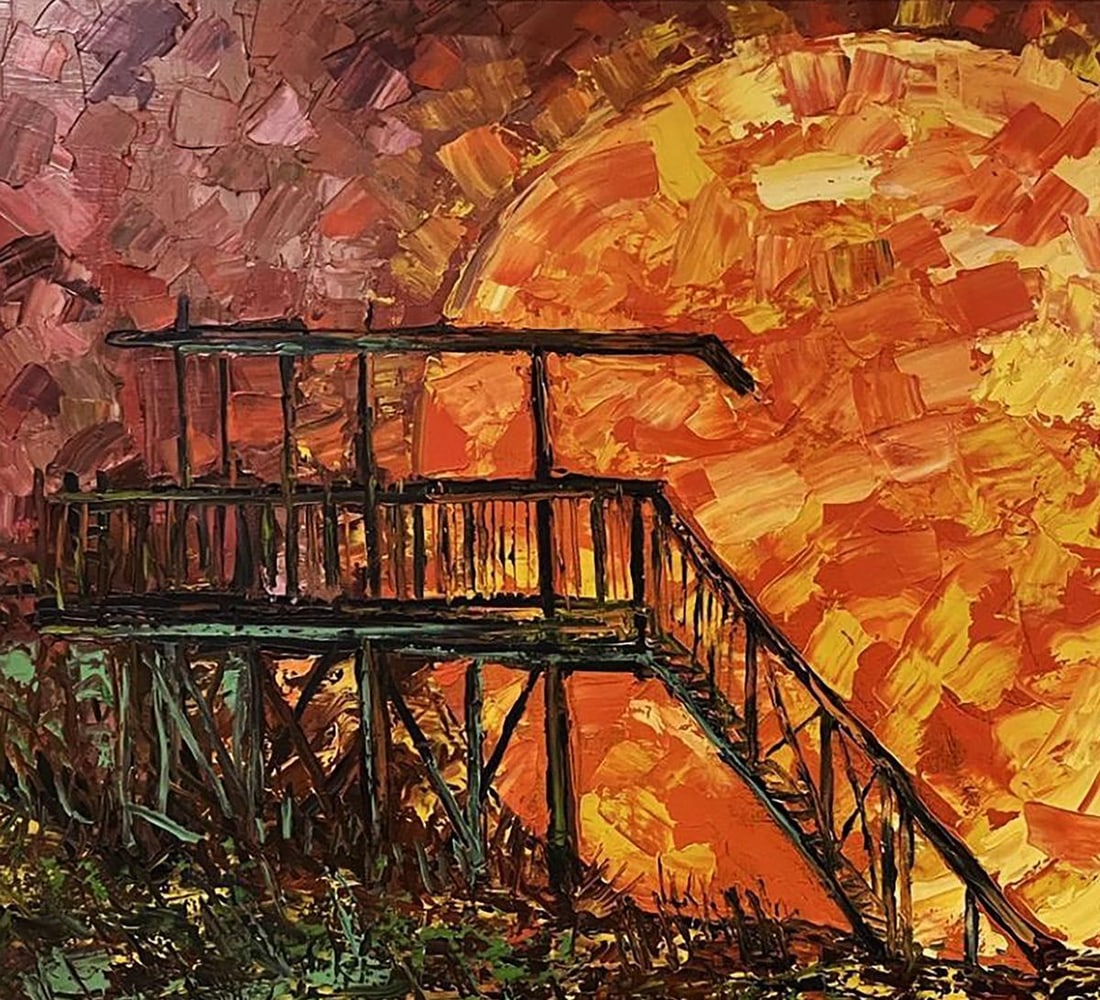 Oil painting Sunrise sunset Serhiy Kovalev - 4