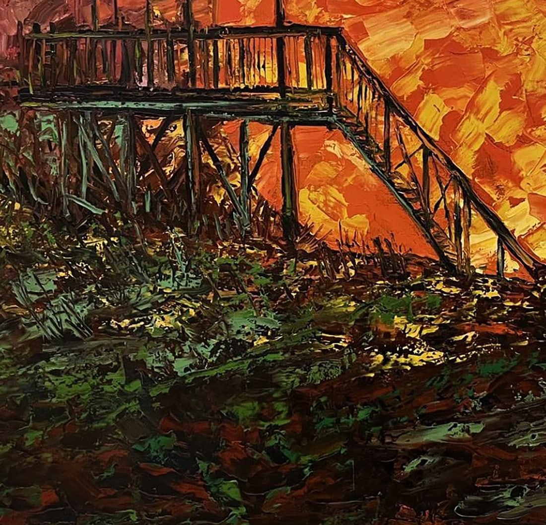 Oil painting Sunrise sunset Serhiy Kovalev - 6