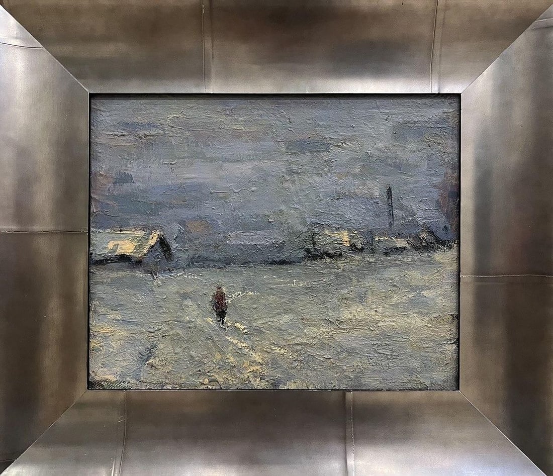 Oil painting Evening in the village Volodymyr Pashchenko - 2