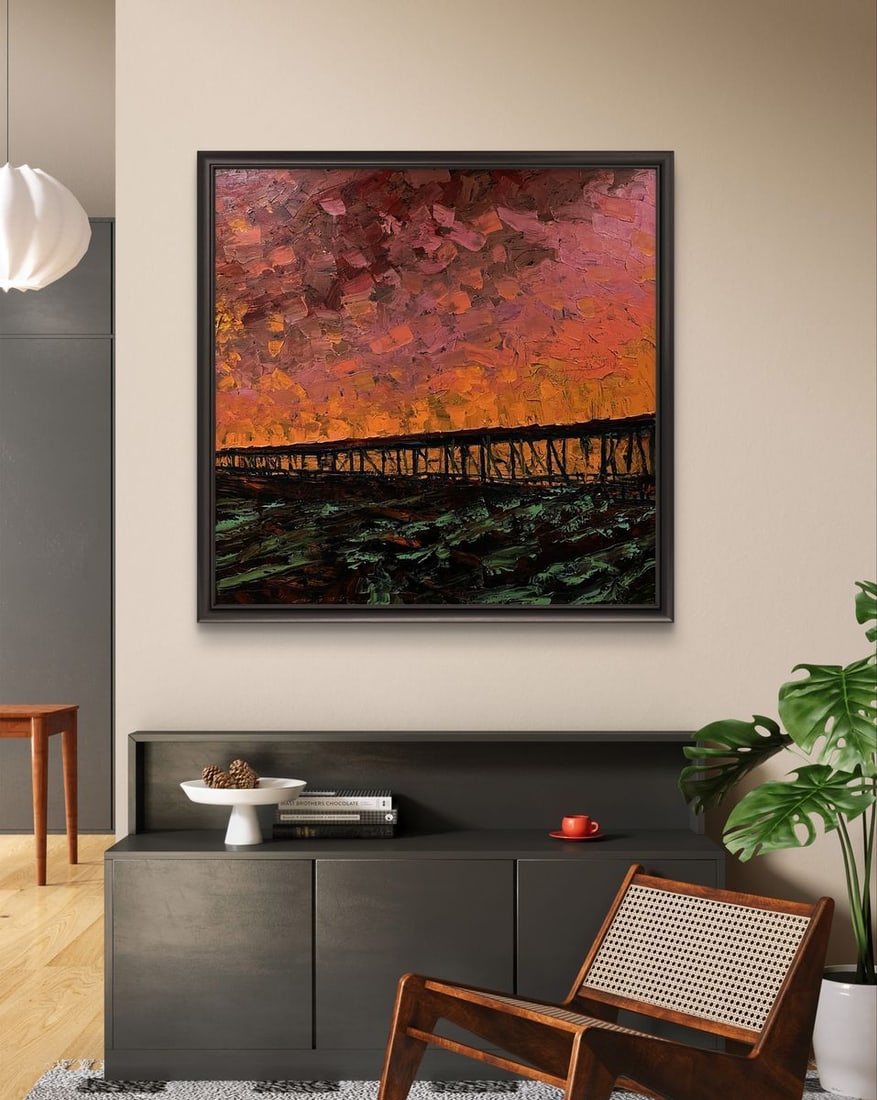 Oil painting Amazing sunset Serhiy Kovalev - 2