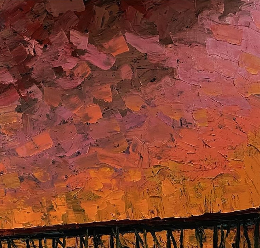 Oil painting Amazing sunset Serhiy Kovalev - 5