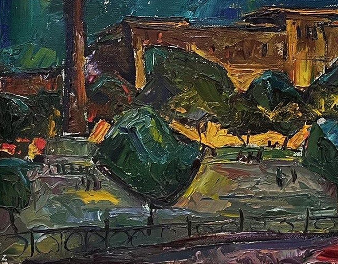 Oil painting Night Istanbul Oleksandr Andreev - 7