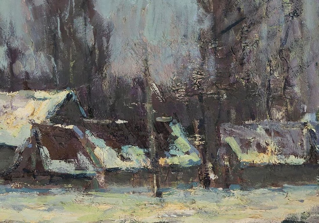Oil painting After a cold night Volodymyr Pashchenko - 7