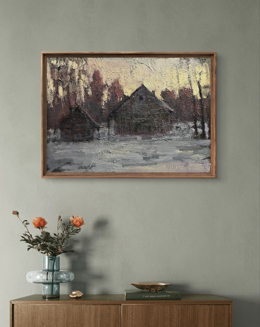 Oil painting Evening has come Volodymyr Pashchenko - 2