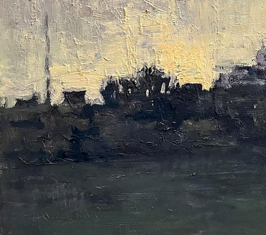 Oil painting Landscape with a church Volodymyr Pashchenko - 6