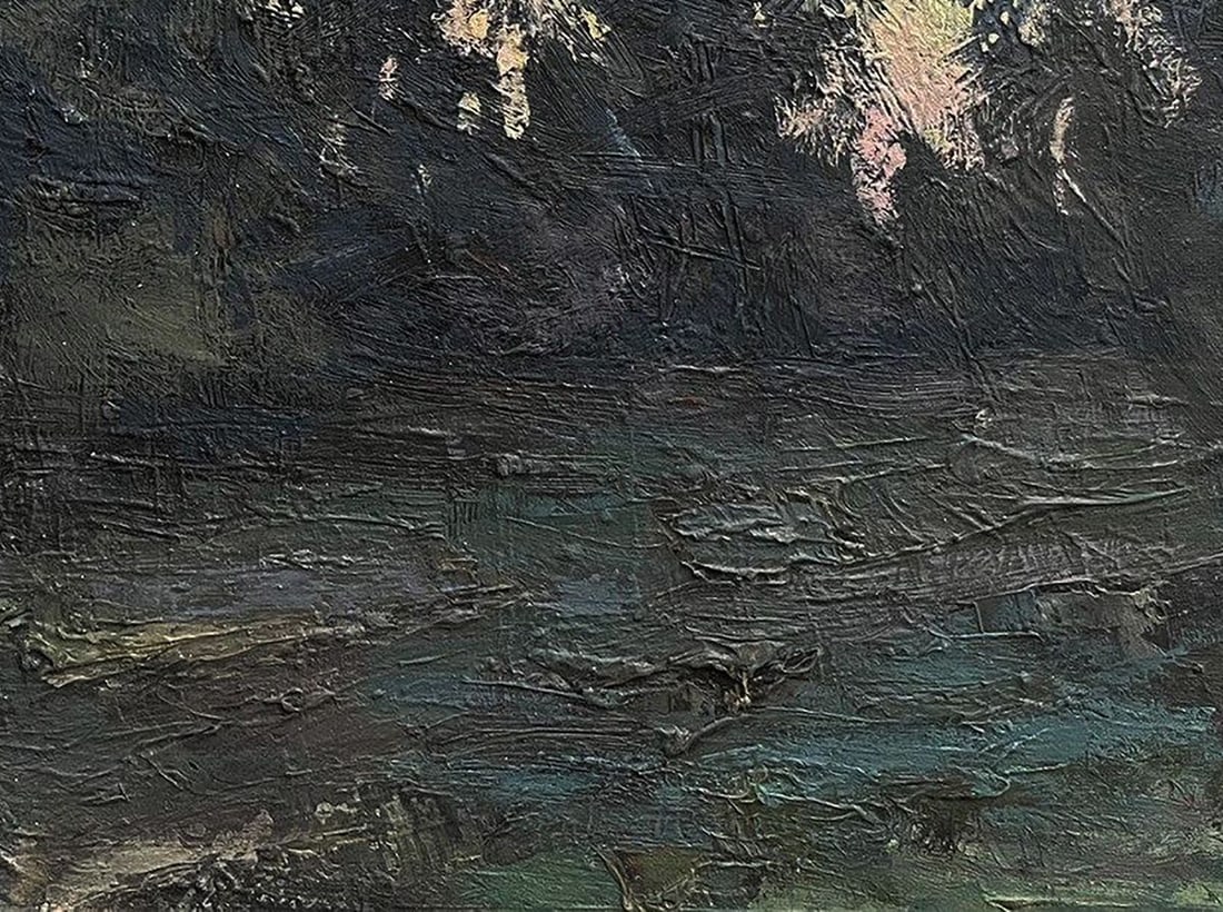 Oil painting Green forest Volodymyr Pashchenko - 7