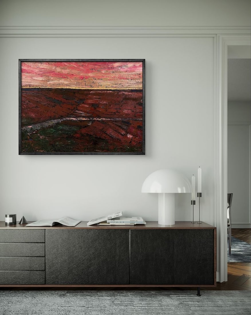 Oil painting Crimson sunset Serhiy Kovalev - 2