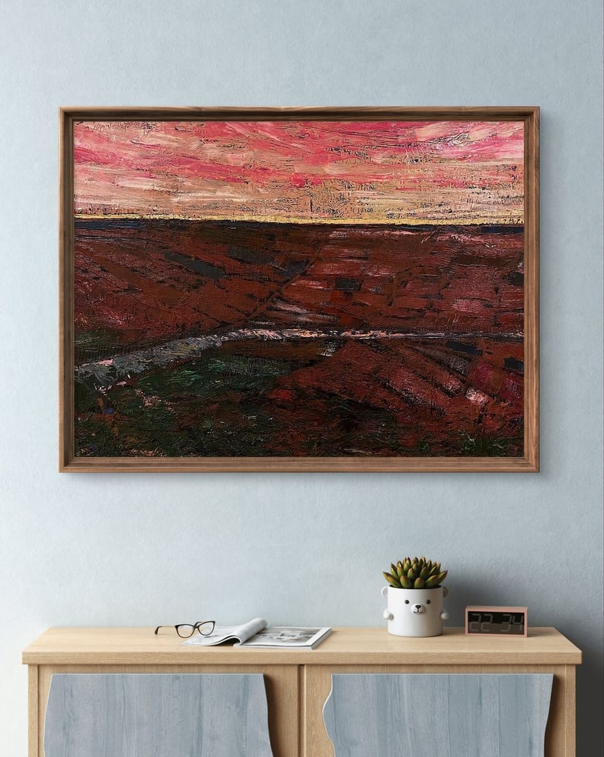 Oil painting Crimson sunset Serhiy Kovalev - 3