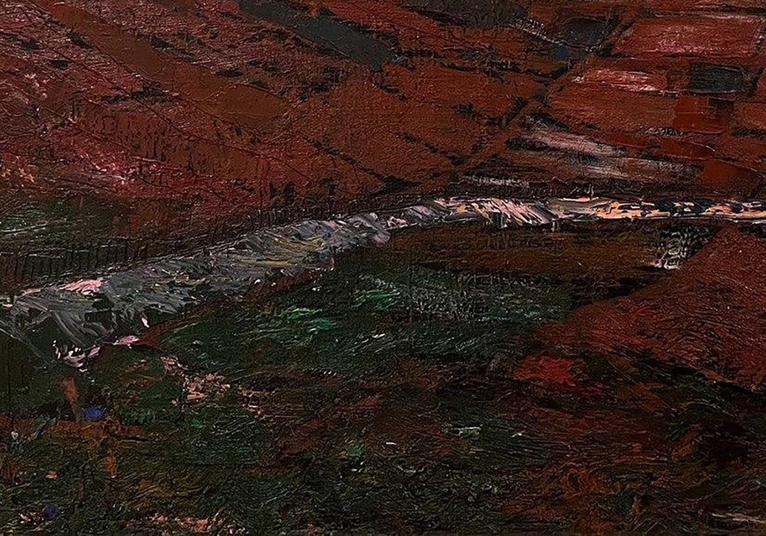 Oil painting Crimson sunset Serhiy Kovalev - 6