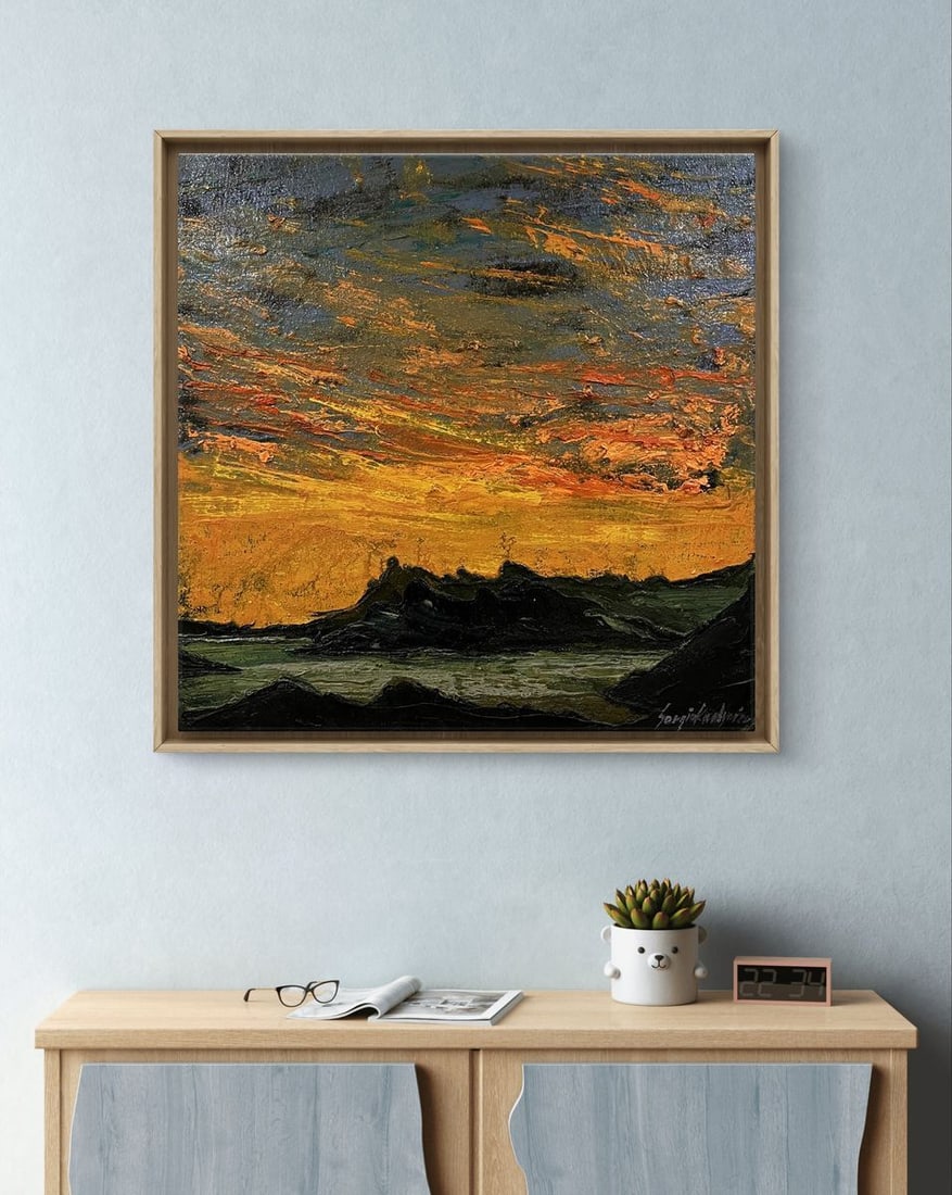 Oil painting Over the Mountains Serhiy Kovalev - 3